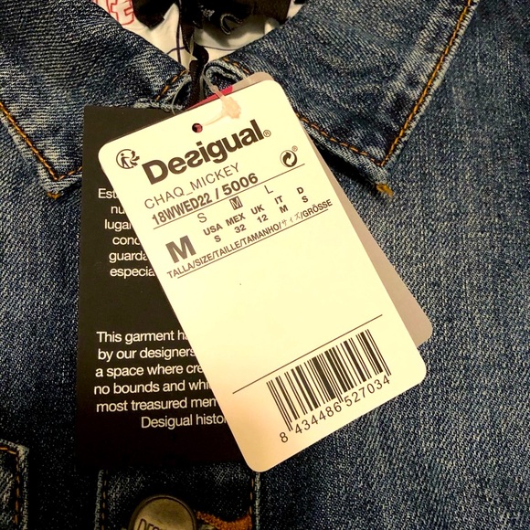 Desigual Disney Jean jacket NWT - Picture 9 of 16